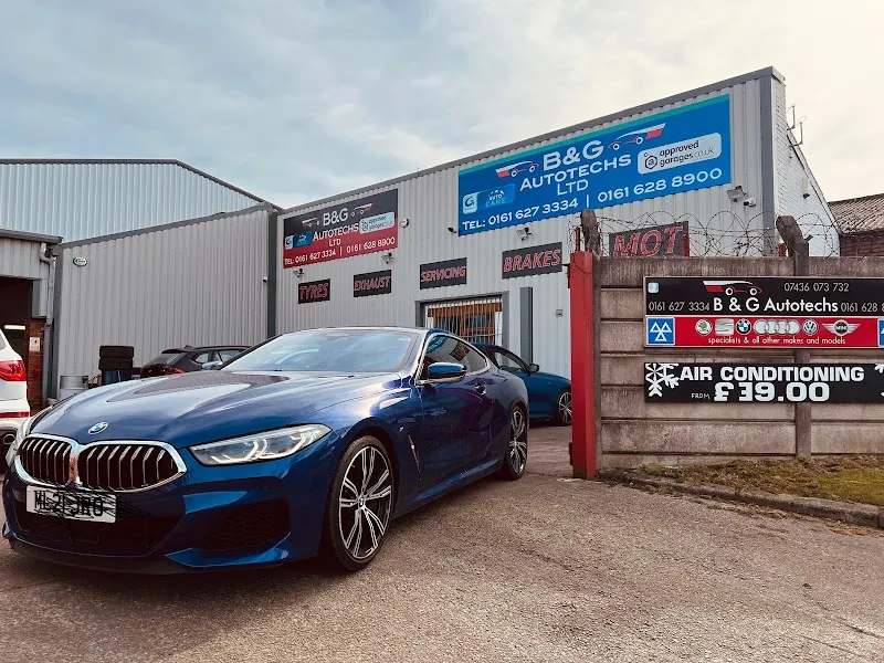 B and G Autotechs Ltd - BMW MINI VW AUDI Group. Mot Service Centre Oldham at work